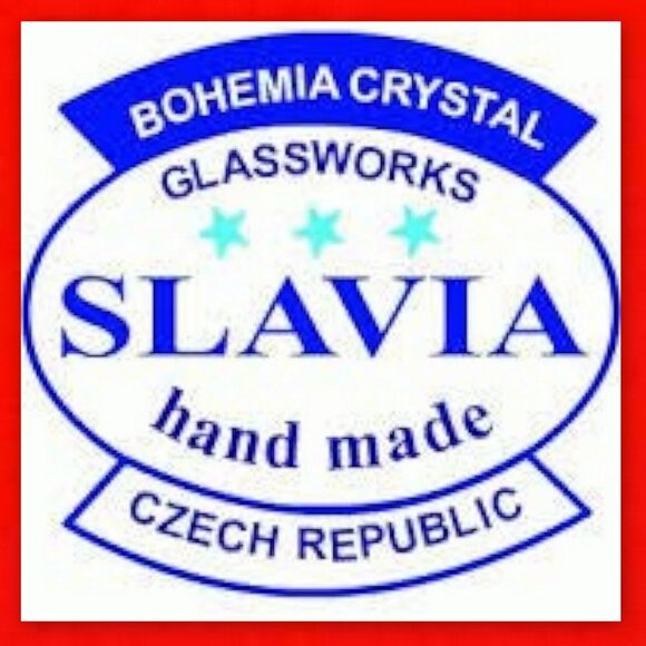 Bohemian Handmade Pinwheel Crystal Creamer, Sugar Bowl & Tray! - Picture 14 of 16